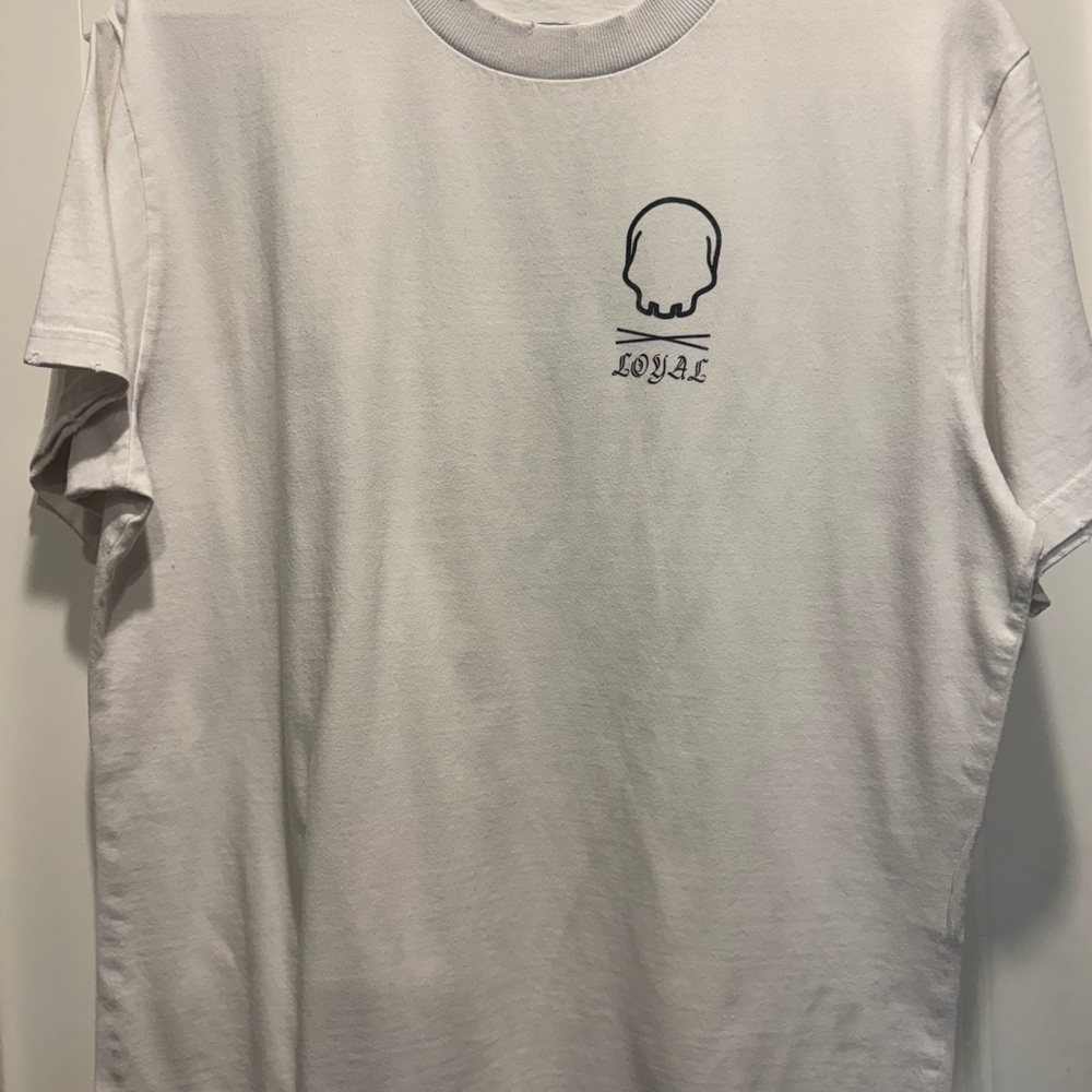 Loyal White Skull Graphic Tee